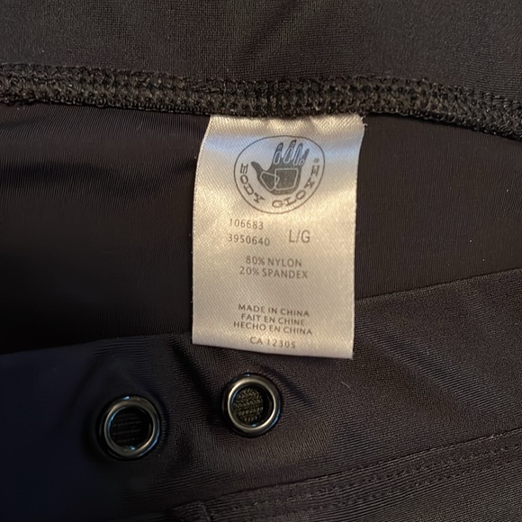 Body Glove, L, Smoothies Sidekick,navy swim bottoms, sporty trim, booty, as new. - Picture 3 of 7